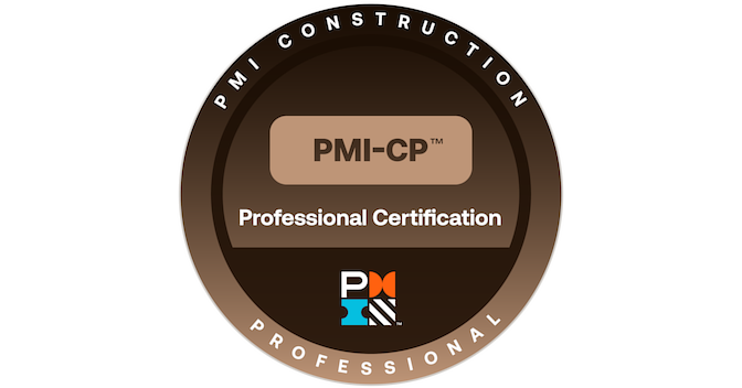 PMI Construction Professional (PMI-CP) Credly badge